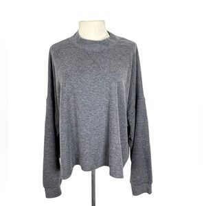 Victoria’s Secret thermal cropped top size XL gray waffleweave oversized